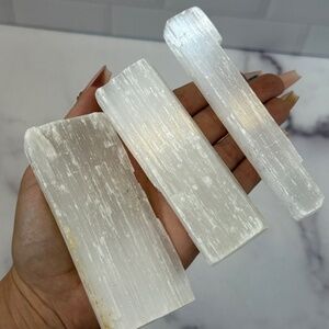 Gypsum Satin Spar Selenite Pick Exact Piece